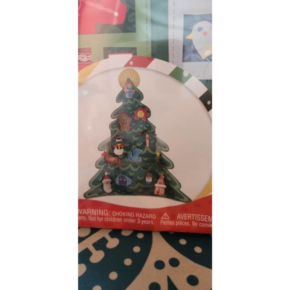 Xmas holiday 12 piece craft kit ornaments Christmas count down Santa snowman diy - Picture 2 of 10